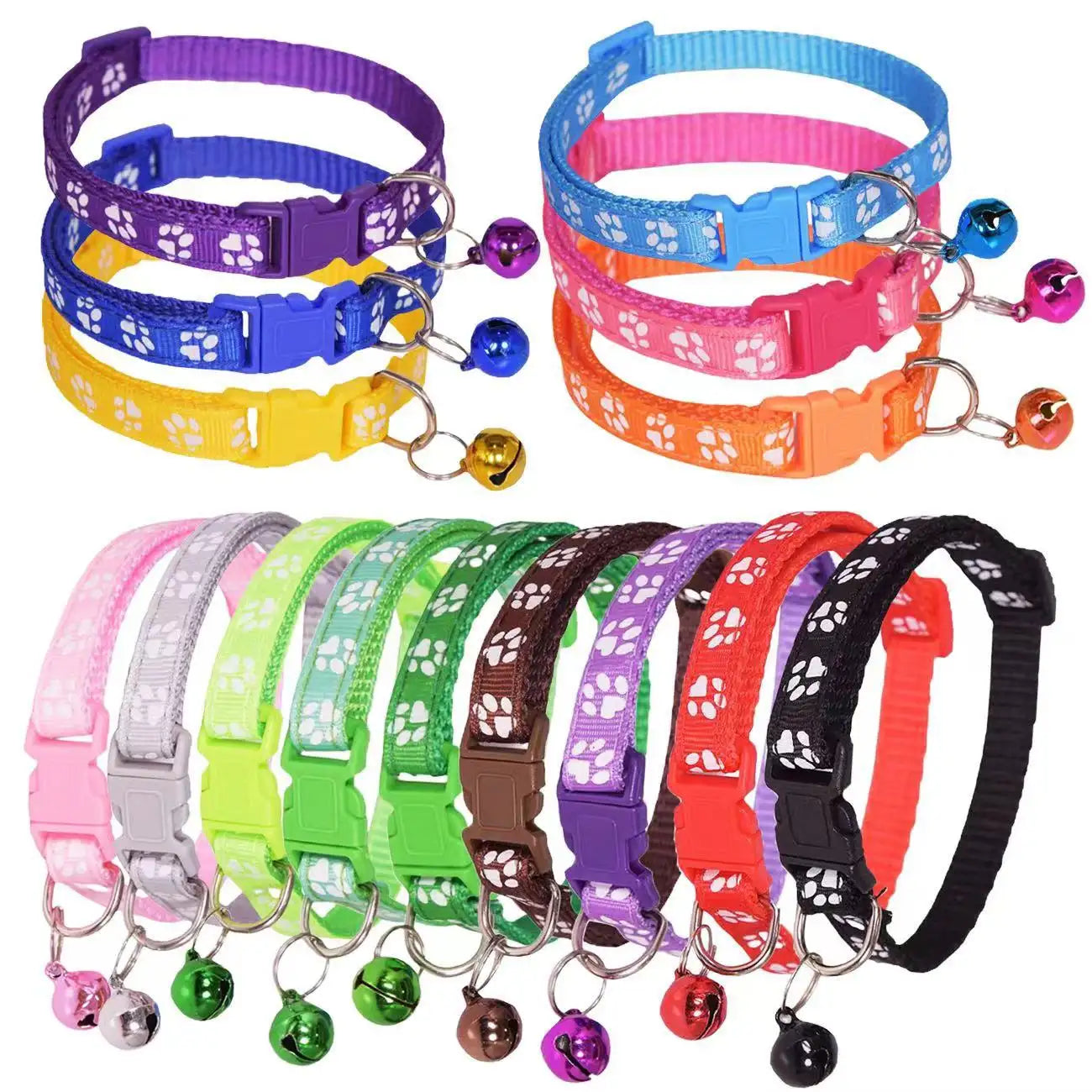 Adjustable Puppy Collar with Bell | Soft & Comfortable | Cute & Durable | For Small Dogs & Cats