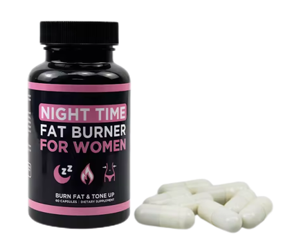 Night Time Fat Burner for Women | Appetite Suppressant & Metabolism Booster | 60 Capsules