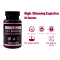 Night Time Fat Burner for Women | Appetite Suppressant & Metabolism Booster | 60 Capsules