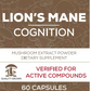 Lion’s Mane Mushroom Capsules | Brain & Memory Support | Focus & Mental Clarity | 60 Capsules